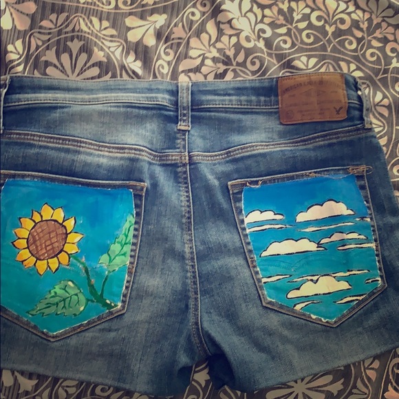 American Eagle Outfitters Pants - Blue jean shorts